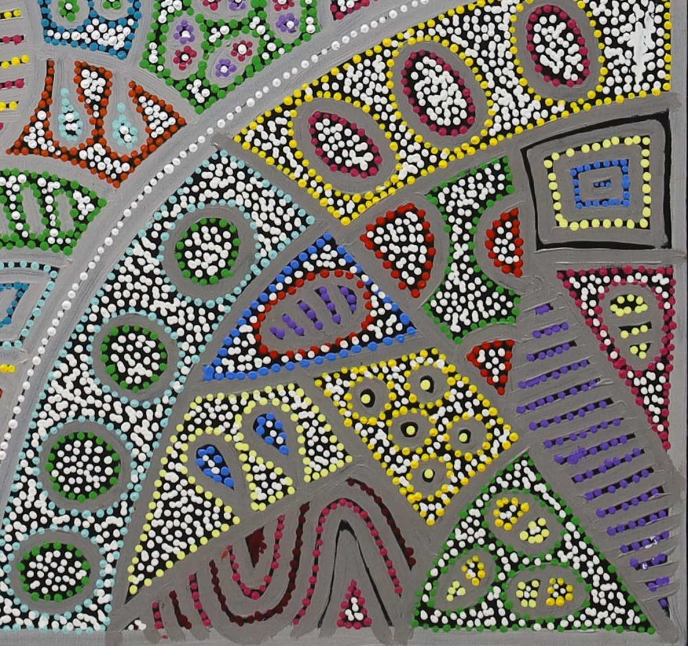Artwork by Andrea Giles, "Minyma Tjukurrpa", Made of Acrylic on linen