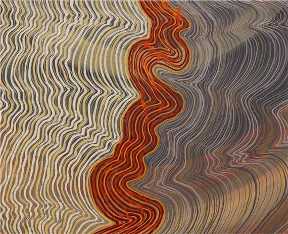 "Walpa- Walking on Country" by Robby Wirramanda, Painted in 2022