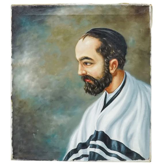 Judaica Rabbi by Gyorgy Szennik, 20th Century
