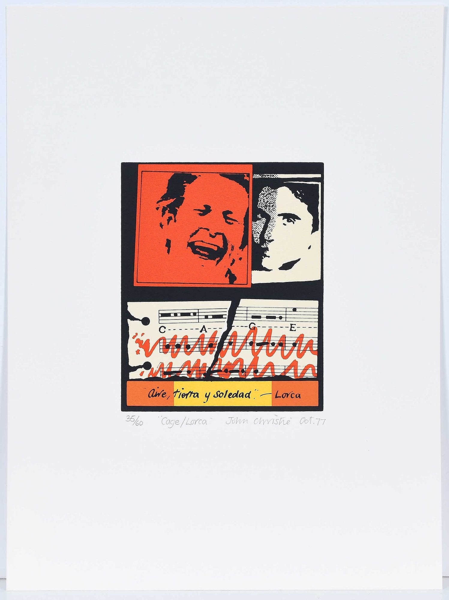 Artwork by John Christie, 11 works of art, Made of screen print