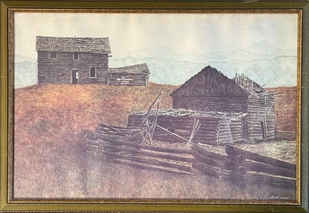 Ron Woodall | GREAT RON WOODALL FRAMED PRINT - BRITISH COLUMBIA | MutualArt