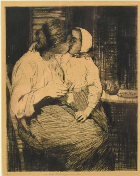 The Kiss by William Lee-Hankey, 1869