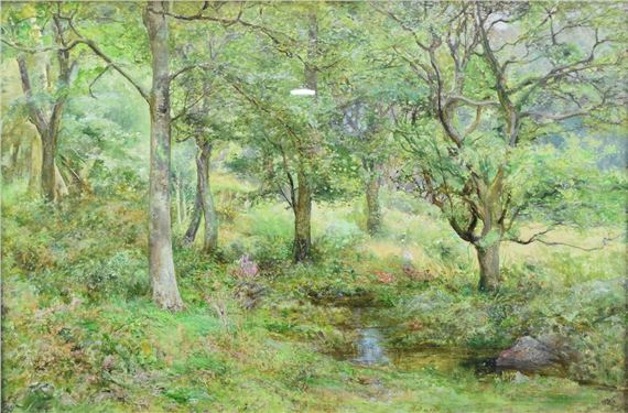 Summers feet in tender Llanbedr Wales by Edward Steel Harper, dated 1951