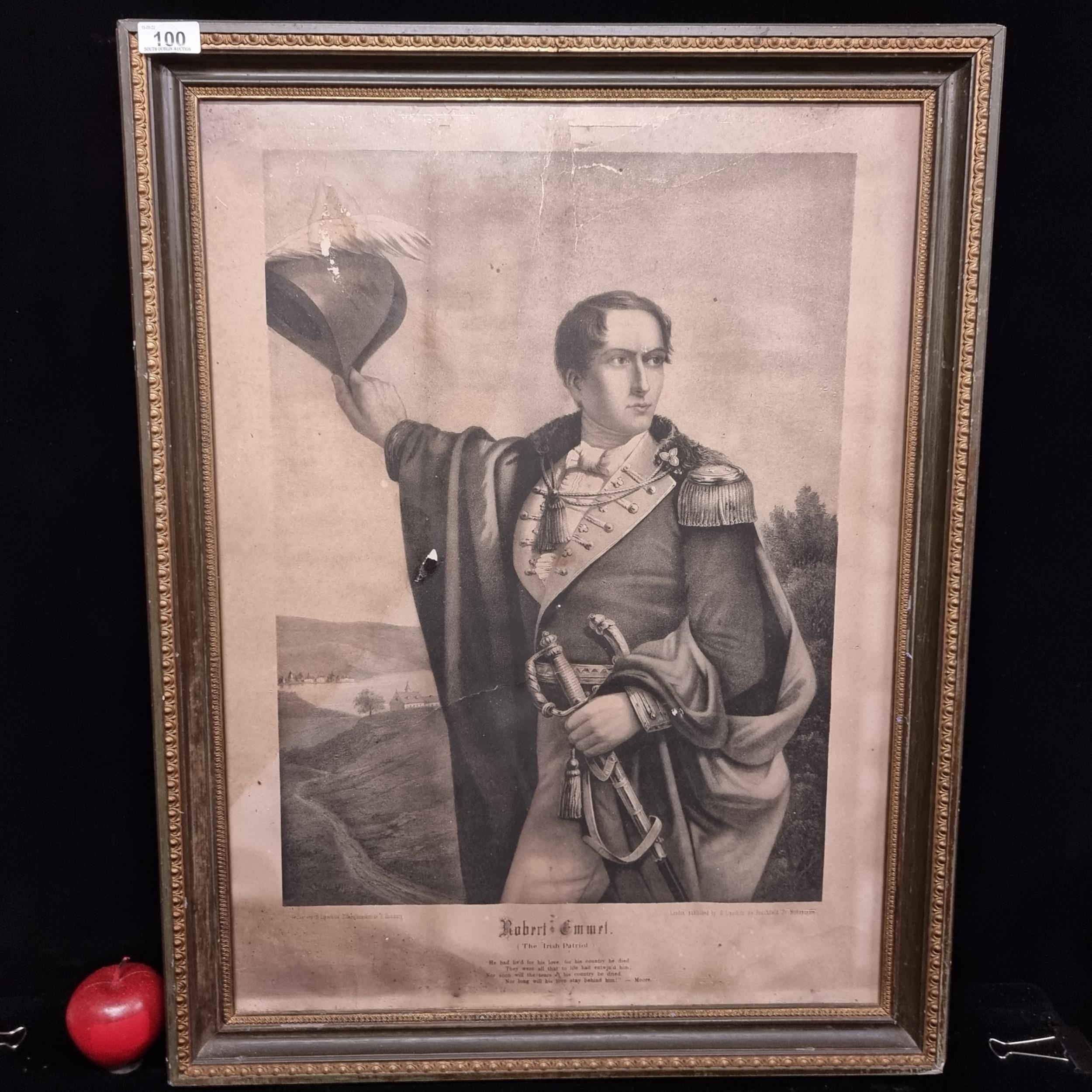 S. Lipschitz | A fantastic large original lithograph print of Irish ...