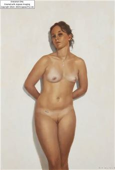 Standing female nude - Harry Holland
