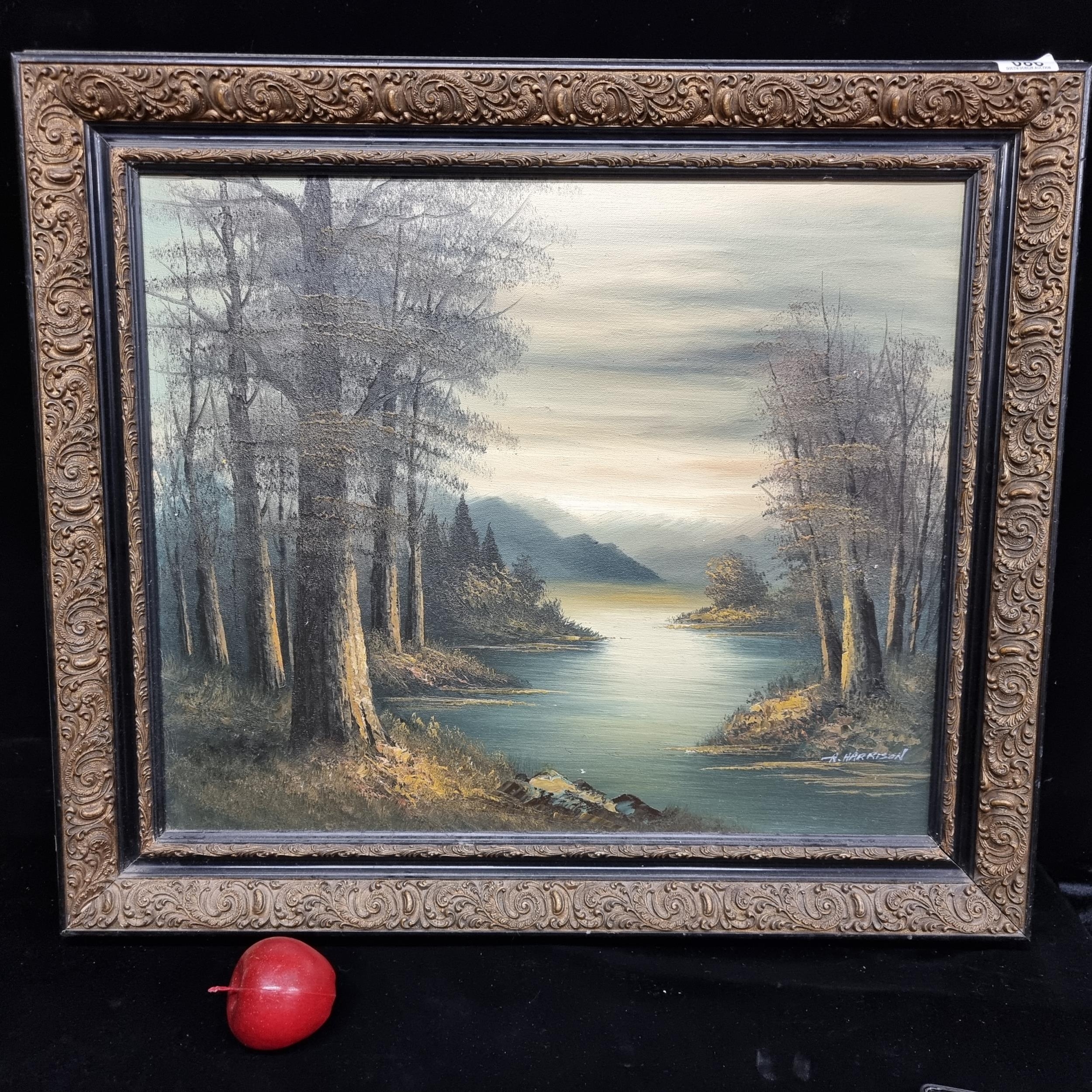 R. Harrison | A very large original oil on canvas showing an ...