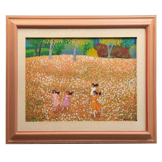 Trinidad Osorio | Mujeres en campo de flores | MutualArt