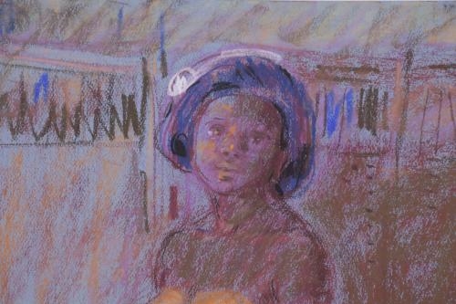 Artwork by Antonio Munill, FEMALE NUDE, Made of Pastel on paper