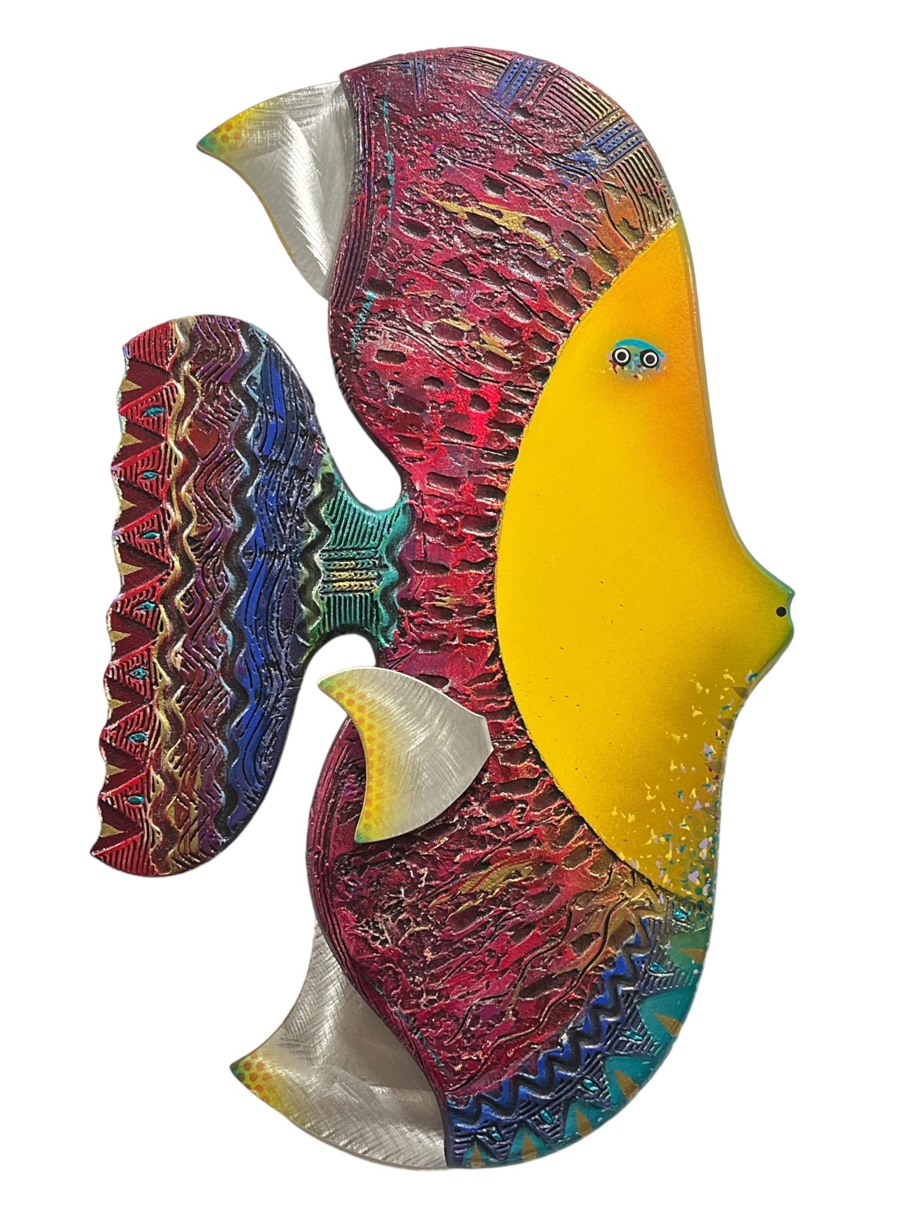 Gabe Heusso | GABE HEUSSO Ponder Post Modern Fish Wall Sculpture ...