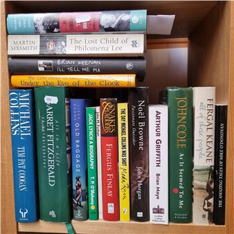 Sixteen books of mostly Irish biographeries "The amazing tales of Mike O'Donovan", "The lost child of Philimina Lee" and " The life story of Christopher Nolan: under the eye of the clock". Inc Lugs - Christopher Nolan