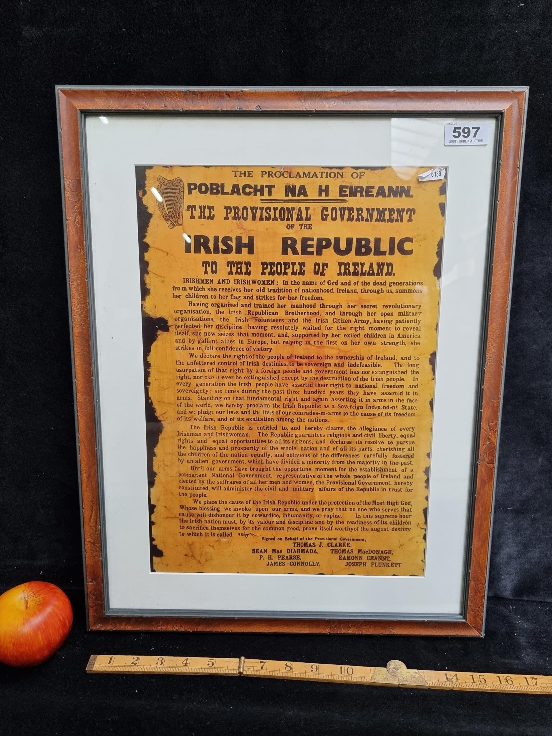Padraig Pearse | The Proclamation Of The Provisional Irish Government ...