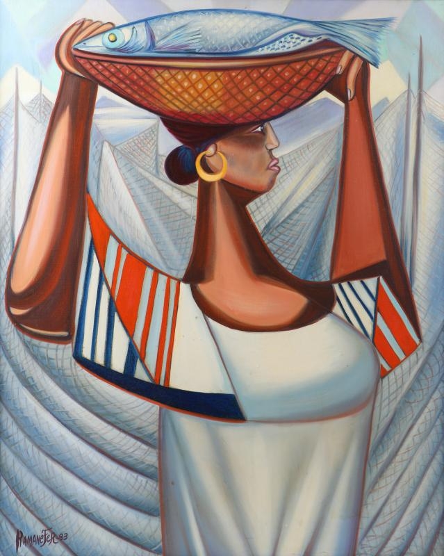 Artwork by Francisco António Rodrigues, Varina, Made of oil on canvas