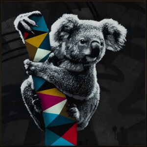 Artwork by Hama Woods, Broken View , 2022, Made of Acrylic and spray paint on canvas