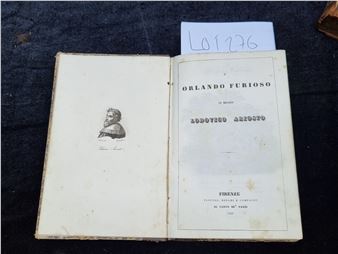 Antique book In Italian with  cover, Orlando Furioso - Orlando Furioso