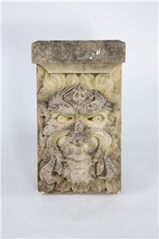 A carved bathstone corbel probably by Andrew Swinley - Andrew Swinley