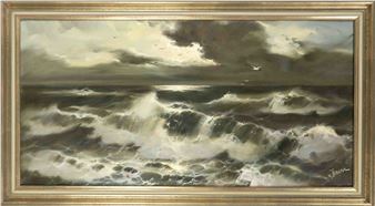 dt. Marinemaler ungarischer Herkunft - Endre von Derera