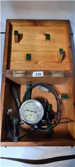 John Davis and Sons Derby Antique wooden box with instrument - John Davis