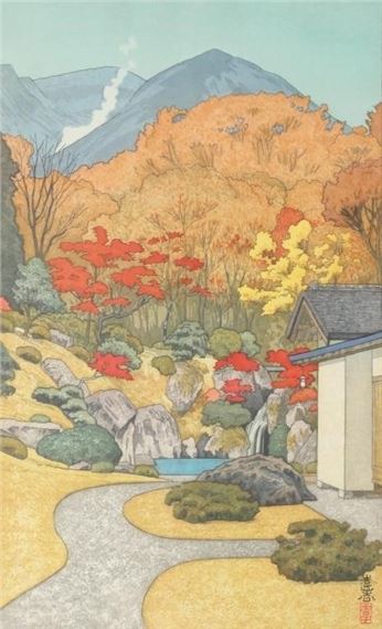 "Autumn in Hakone Museum by Toshi Yoshida, 1954