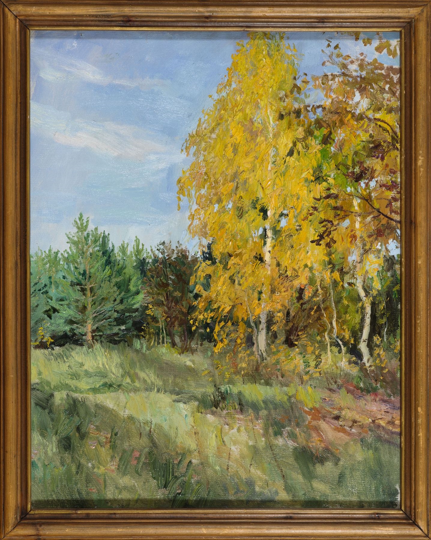 Arkady Plastov | September birch (1950s) | MutualArt