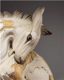 Beth Cavener Molds Thousands of Pounds of Clay into Provocative Animals That Grapple with Trust