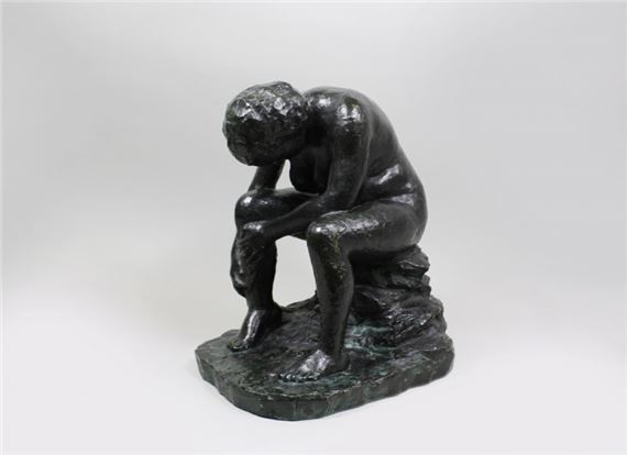 Sitzende, Frauenakt by Robert Ittermann