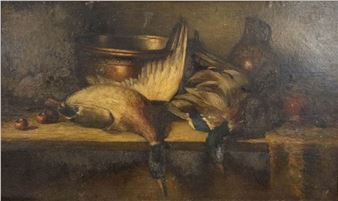 Gevogelte in keukenhoek - Jacques Cornelis Snoeck