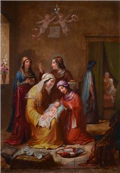 La nascita della Vergine - Giovanni Francesco Cresci