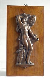 Donna con amorino - Mario Moschi