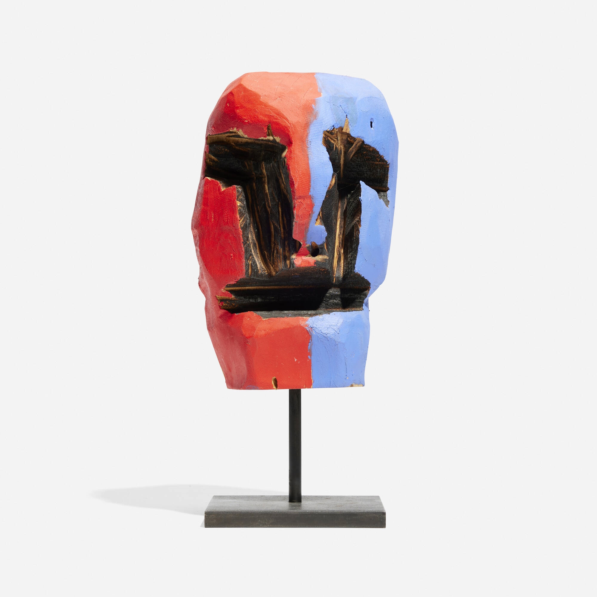 Artwork by Ryan Schneider, Chorus 9, Made of carved and painted wood, steel, Carved