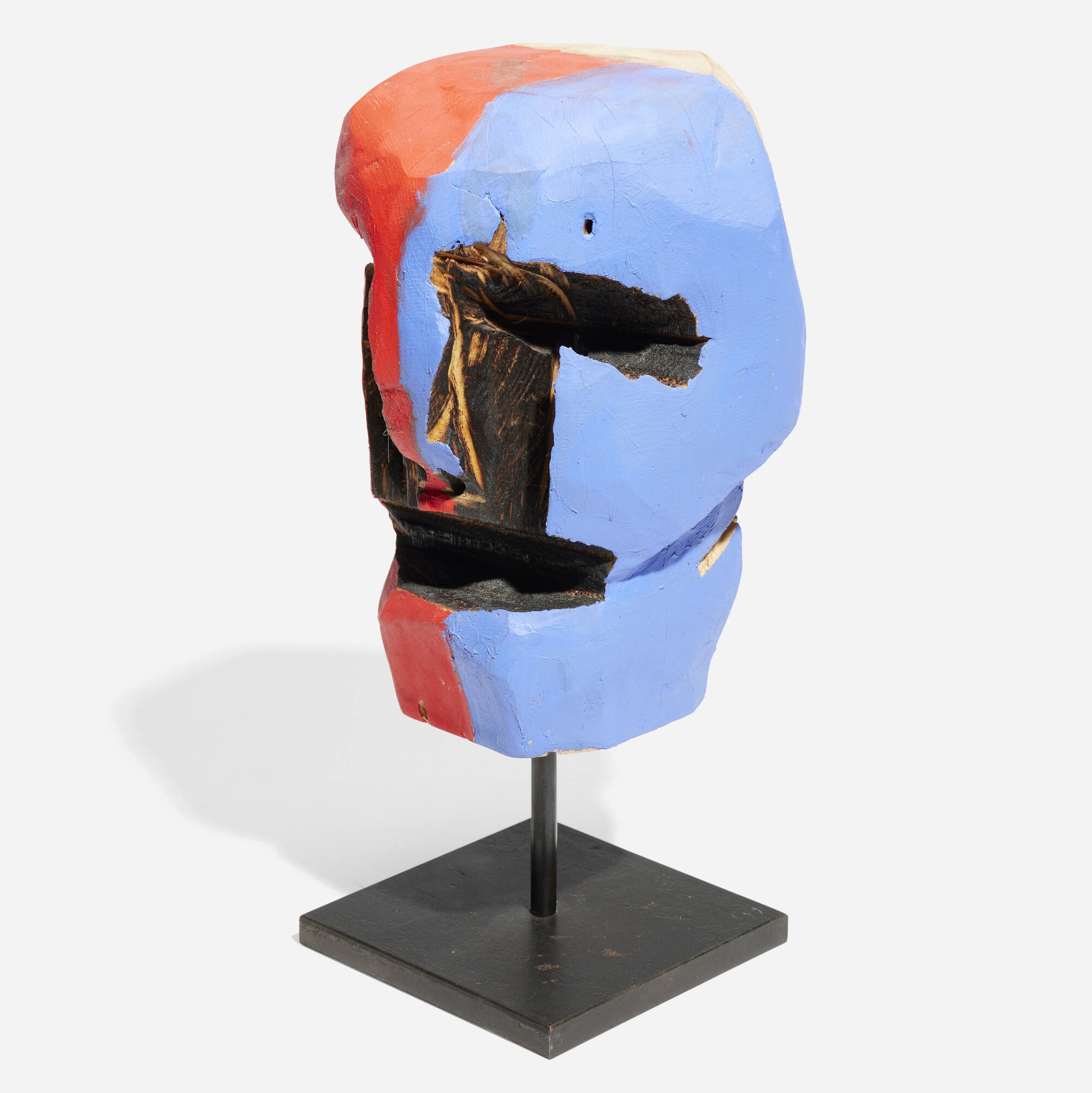 Artwork by Ryan Schneider, Chorus 9, Made of carved and painted wood, steel, Carved