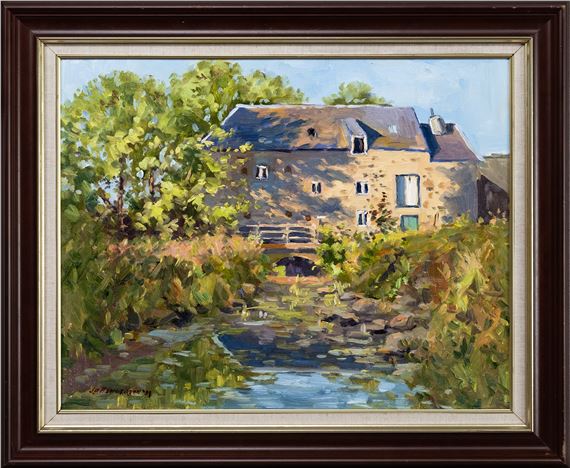 HEITON MILL, NEAR KELSO by J. D. Henderson, dated 1989