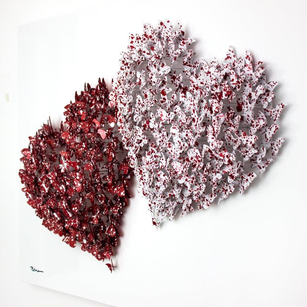 Artwork by Patricia Govezensky, Title: Synergy, Made of Original 3D Metal Art on Wood