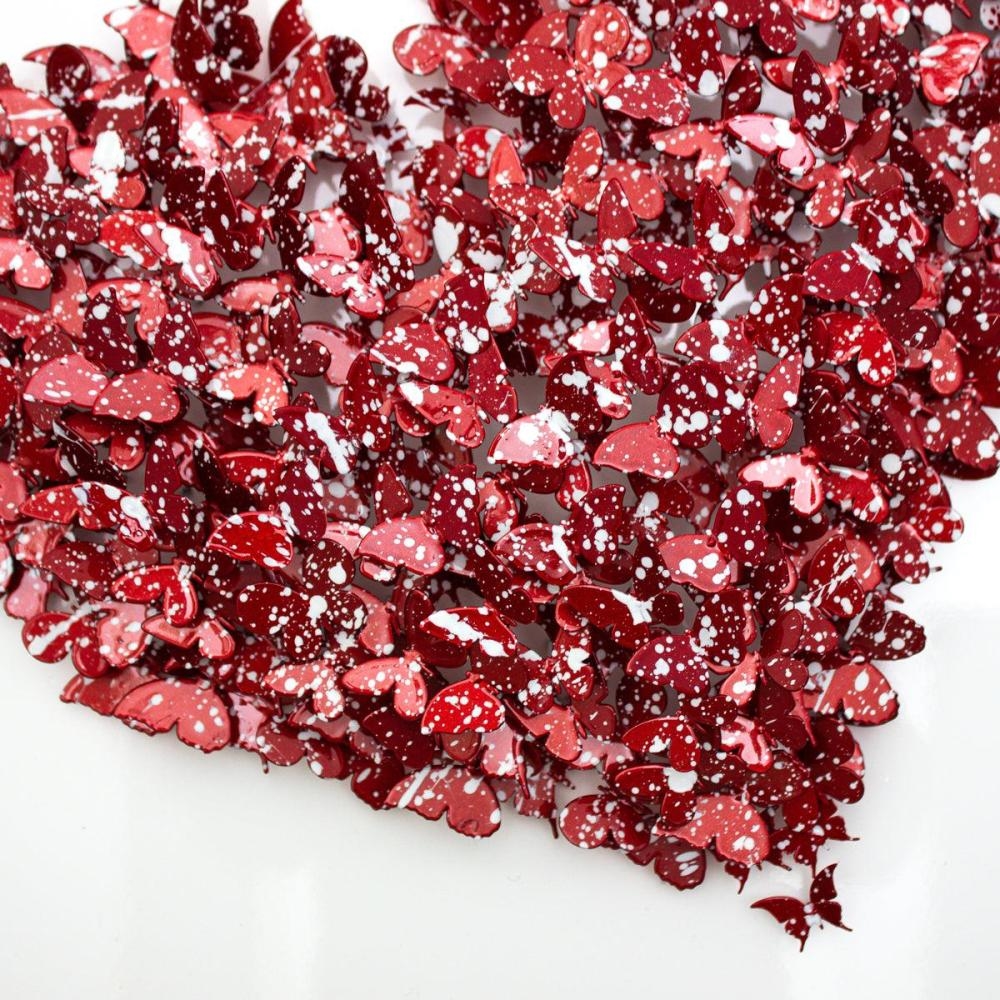 Artwork by Patricia Govezensky, Title: Synergy, Made of Original 3D Metal Art on Wood