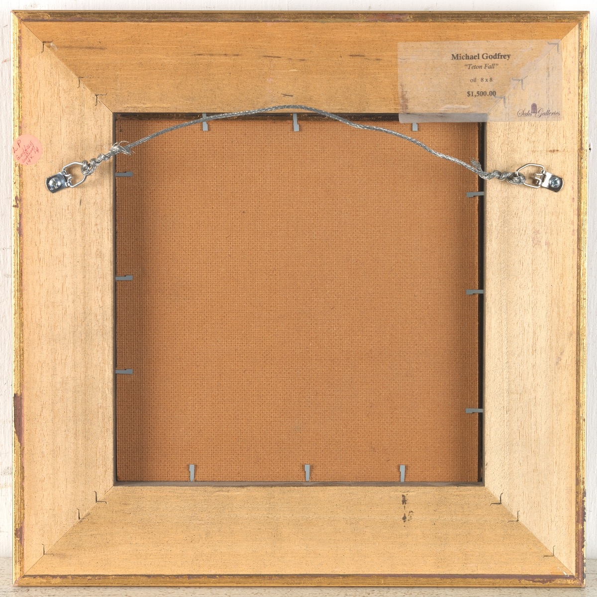 Artwork by Michael Godfrey, Teton Fall, Made of Oil on board