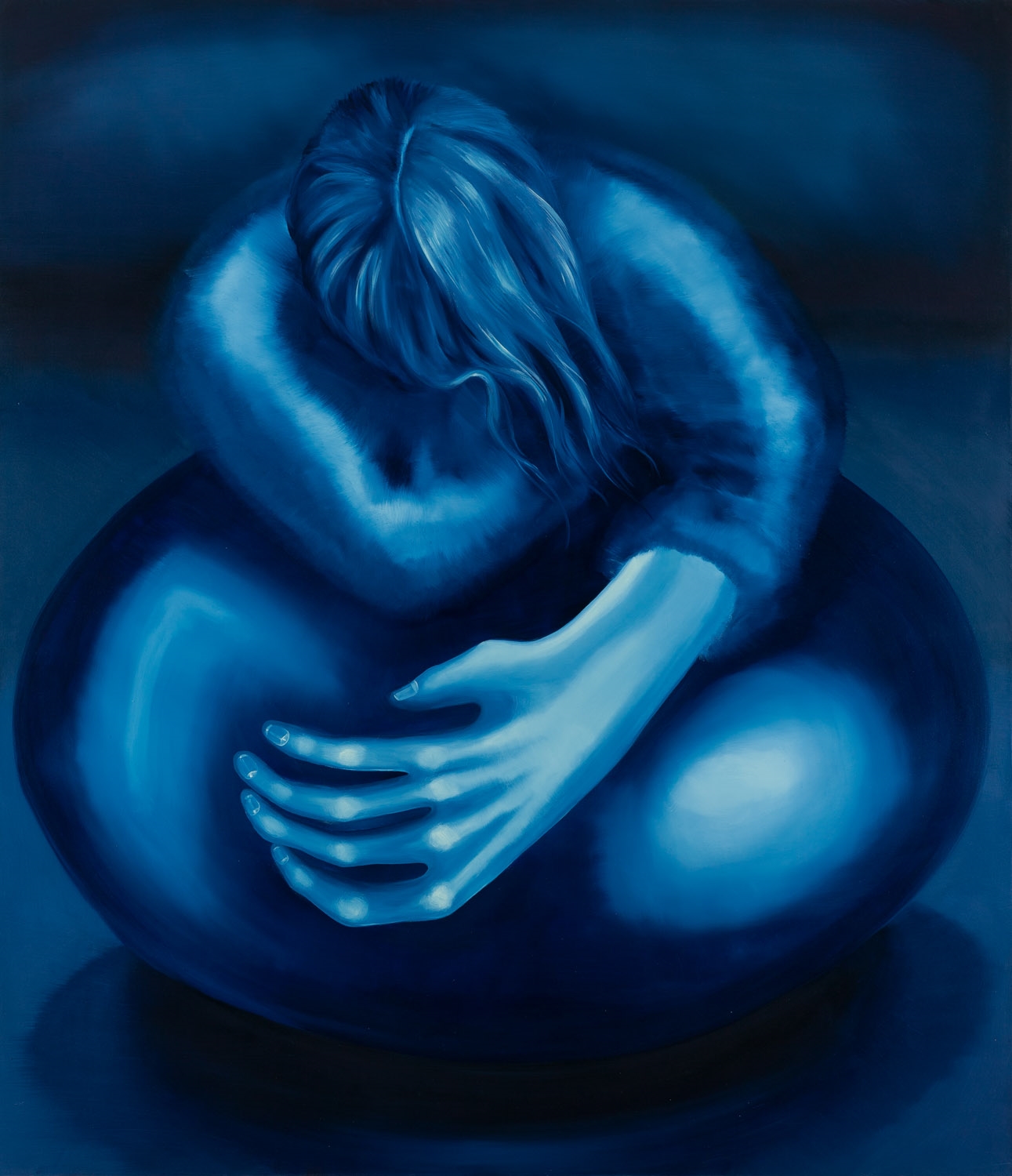 Artwork by Karolina Jabłońska, Night gymnastics, Made of oil/canvas