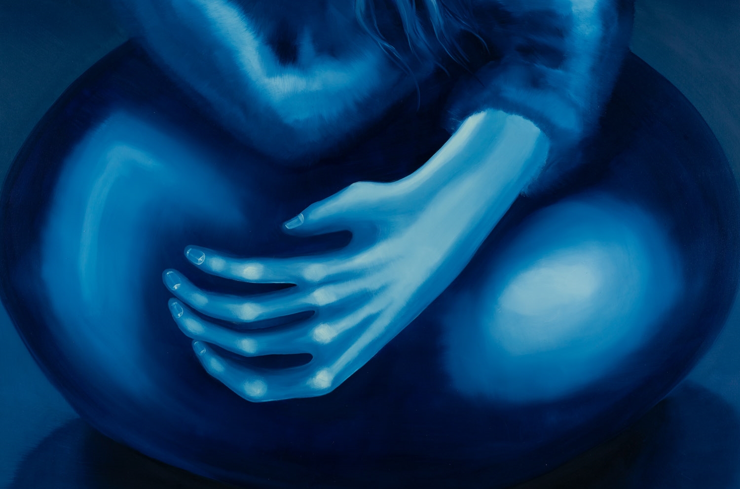 Artwork by Karolina Jabłońska, Night gymnastics, Made of oil/canvas