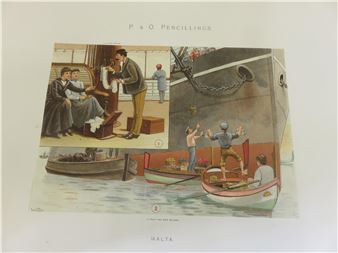 P & O Album of Ship Interiors by W - W.W. Lloyd
