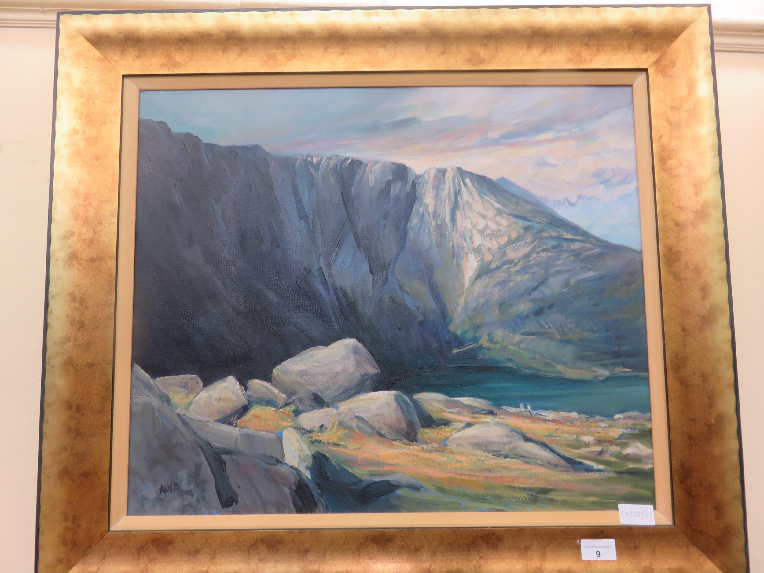 Eric Auld | Framed Oil Painting Big Rocks | MutualArt