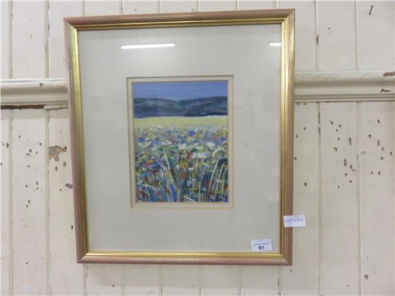 Framed Oil Painting "Summer Cornfield - I. Lesley