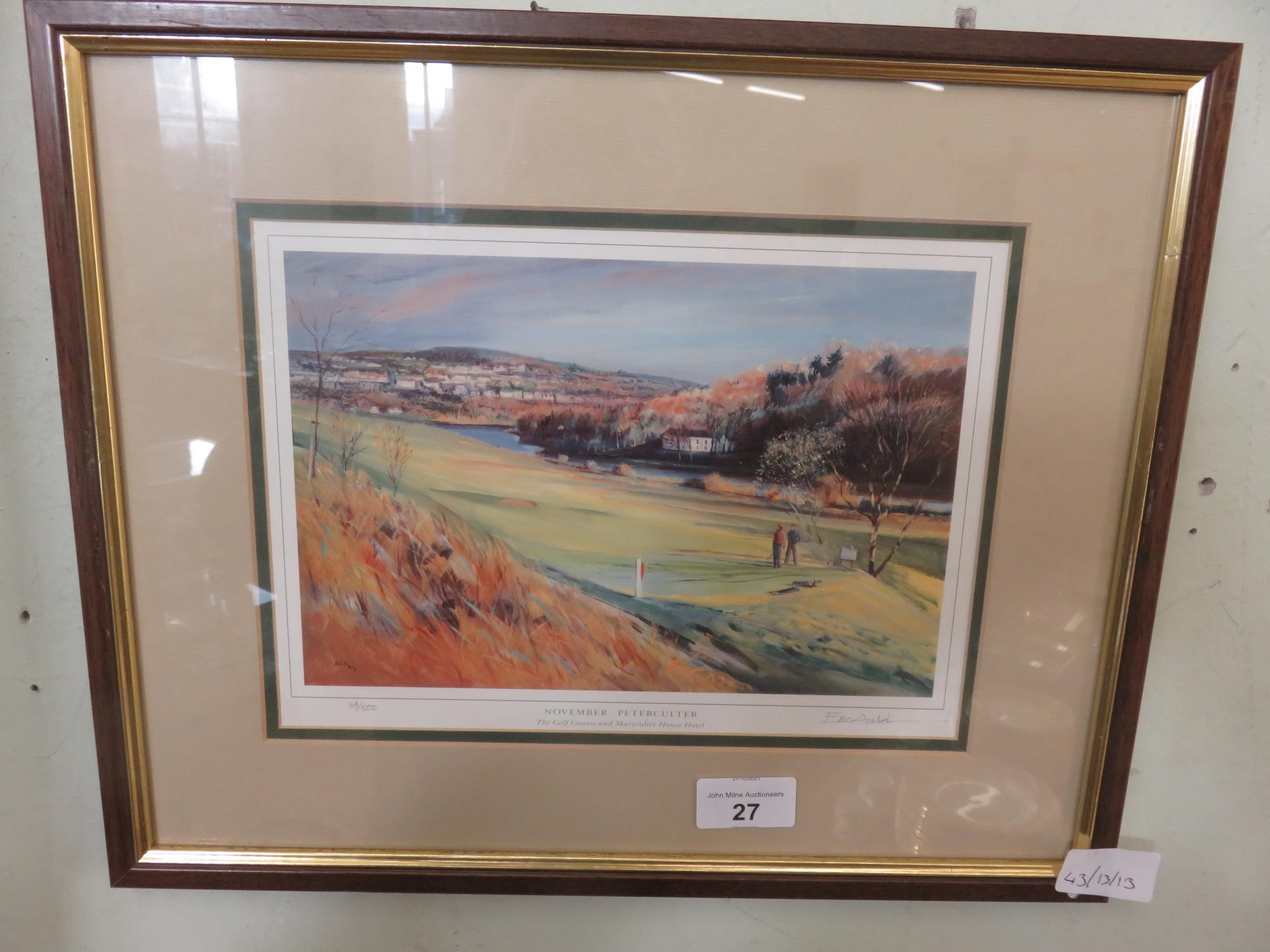 Eric Auld | Framed signed print Peterculter Golf Course | MutualArt