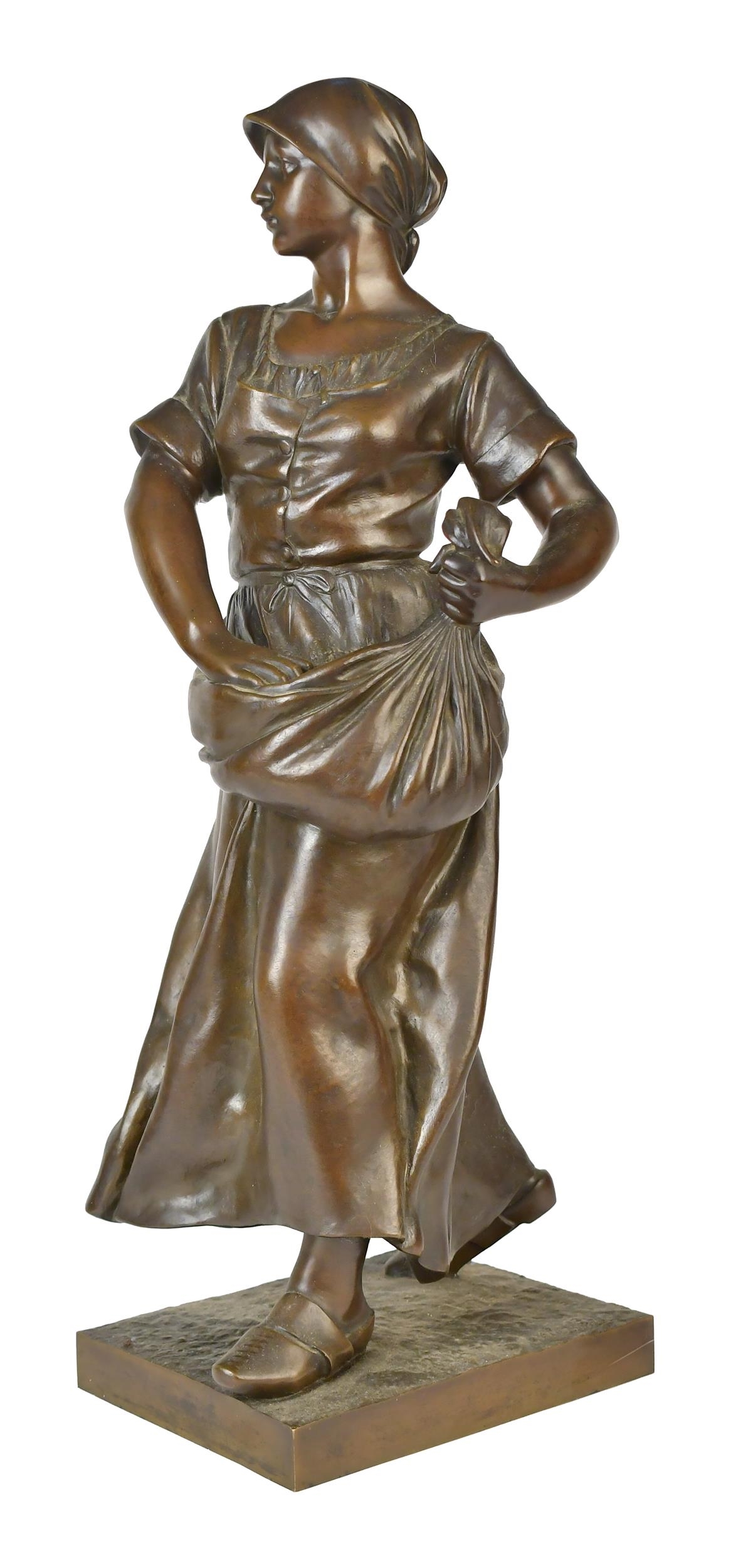 Antonin Larroux | ANTONIN LARROUX BRONZE, THE SOWER | MutualArt