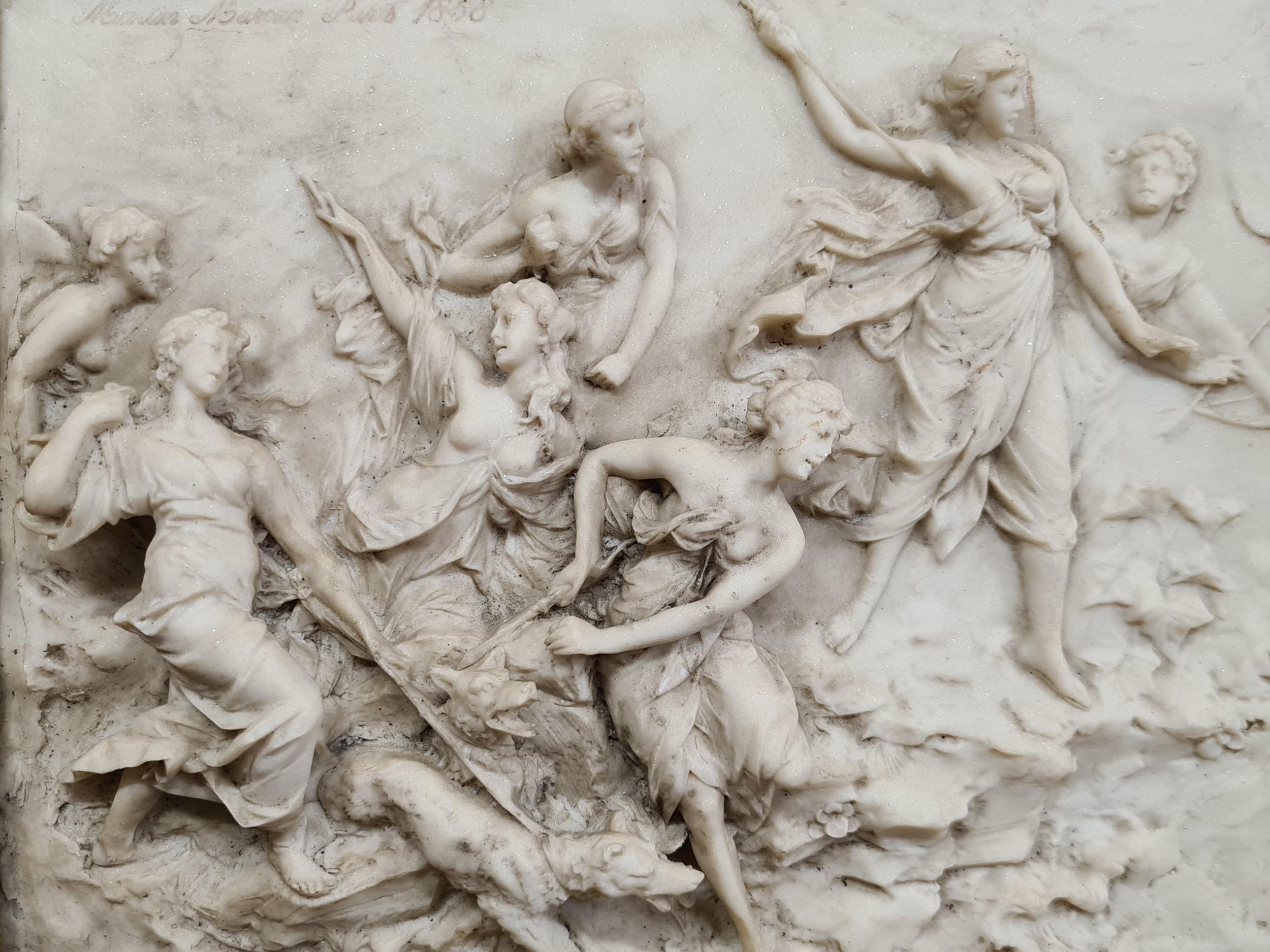 Martin Moreau | Features a Bacchic procession with dogs and spears with ...