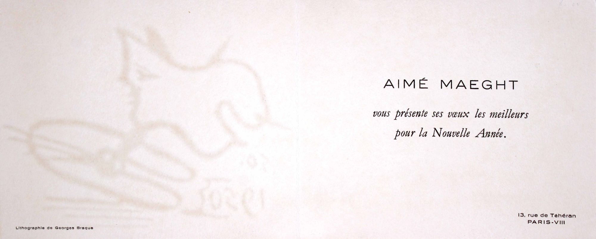 Georges Braque | Georges Braque - Aime Maeght Invitation | MutualArt