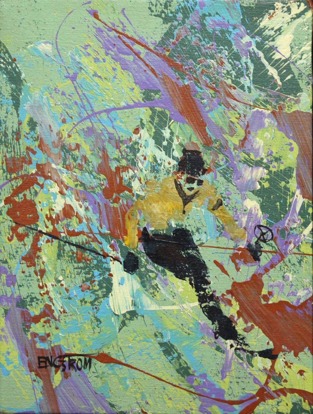 Magnus Engstrom | Magnus Engstrom - Untitled (Skier | MutualArt