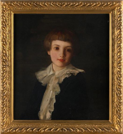 Portrait of a young boy by Amanda Brewster Sewell