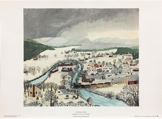 Grandma Moses | Grandma Moses - Hoosick Falls in Winter (1948