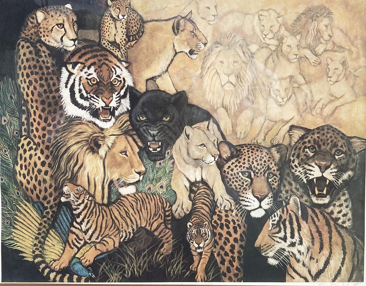 Caroline Schultz | Caroline Schultz - Big Cat Compositions | MutualArt
