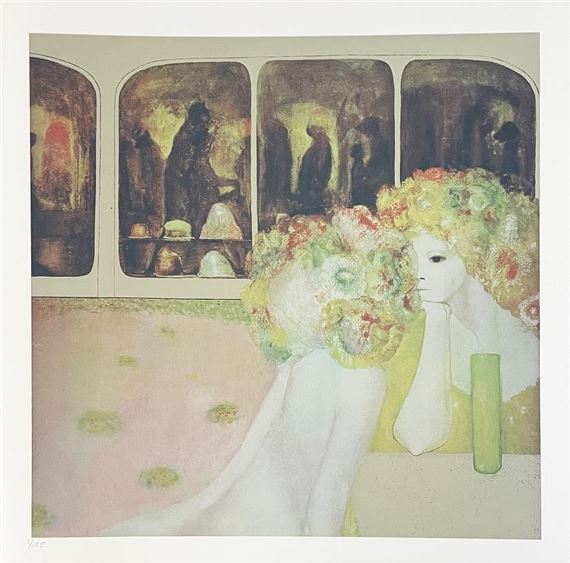 Leonor Fini | Leonor Fini - Lecon do Aristys (1976) | MutualArt