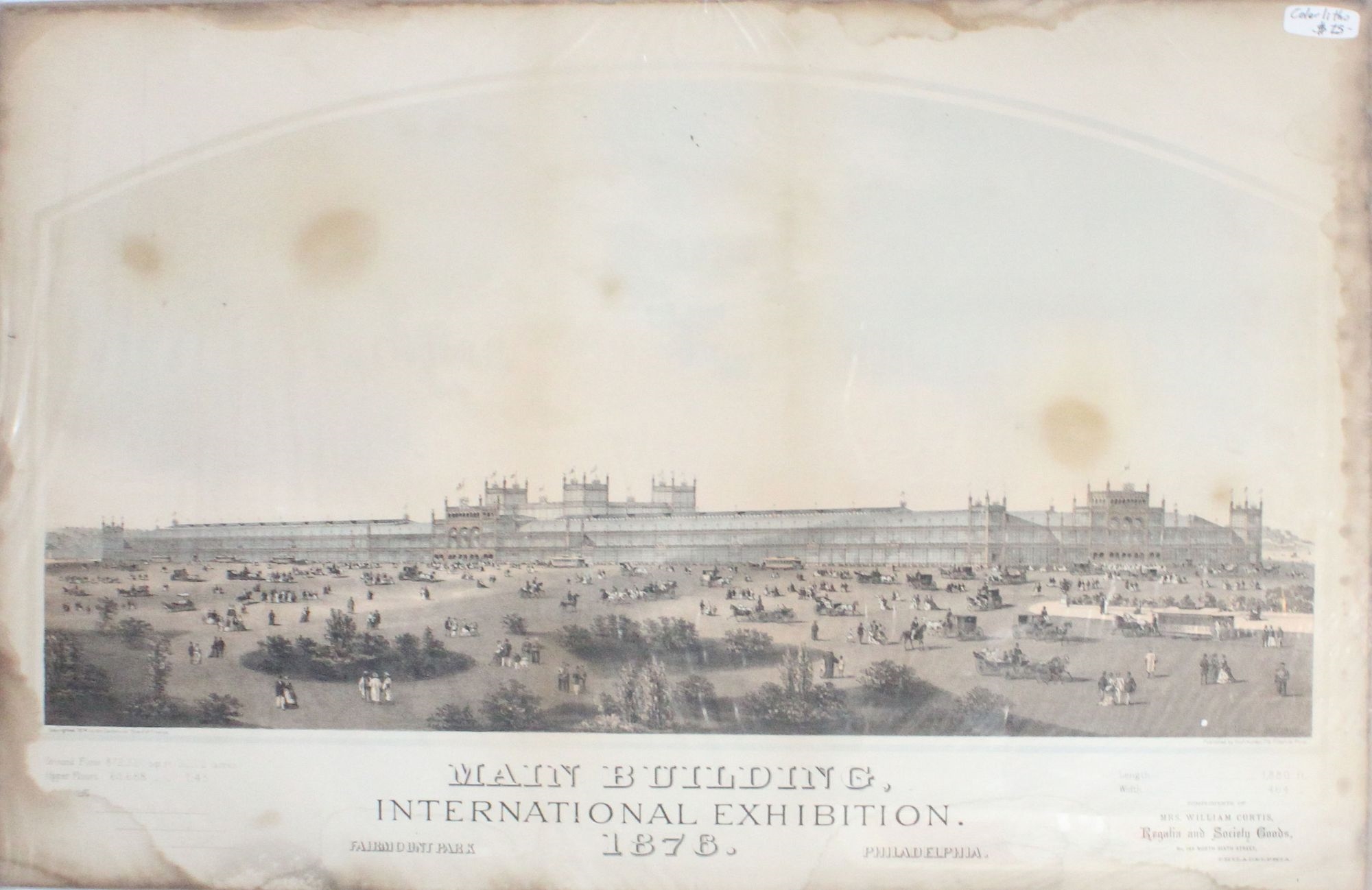 Artwork by Louis Aubrun, Louis Aubrun - Main Building International Exhibition, Made of lithograph in colors