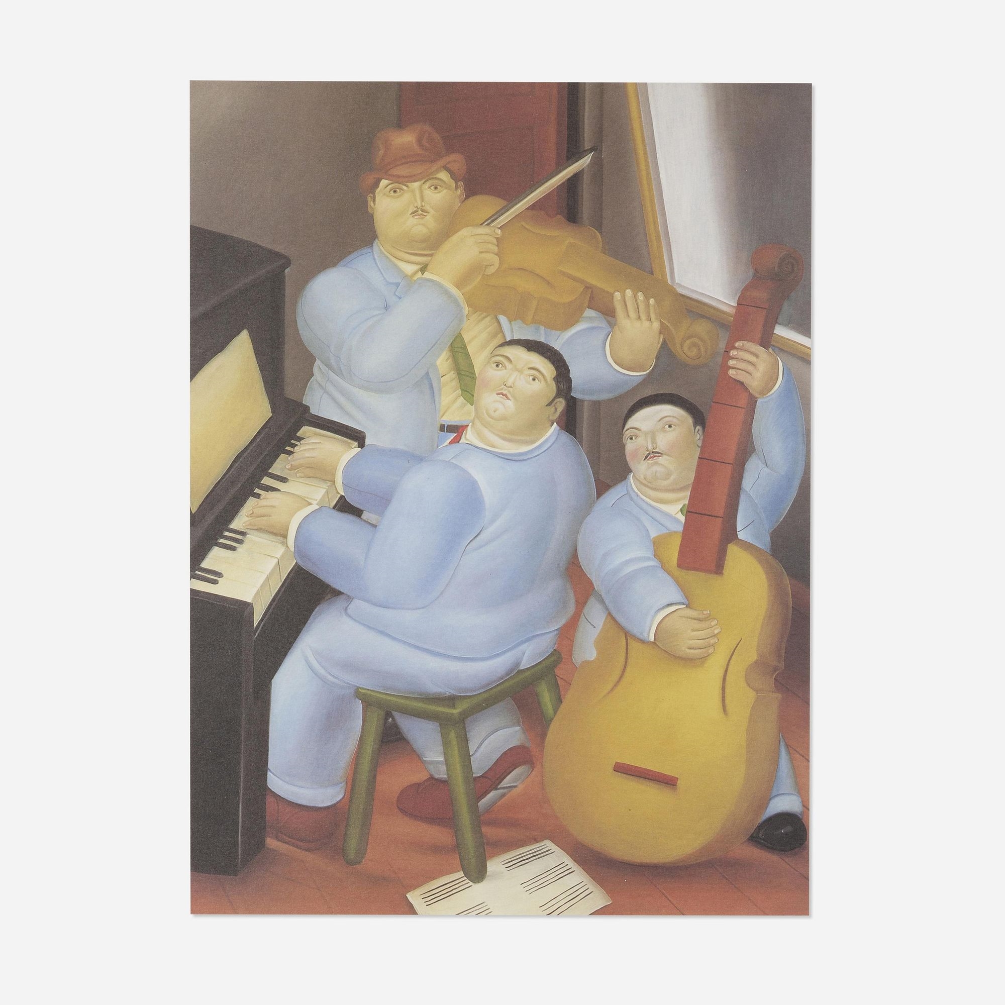 Fernando Botero | Fernando Botero (After) - Three Musicians (1983 ...